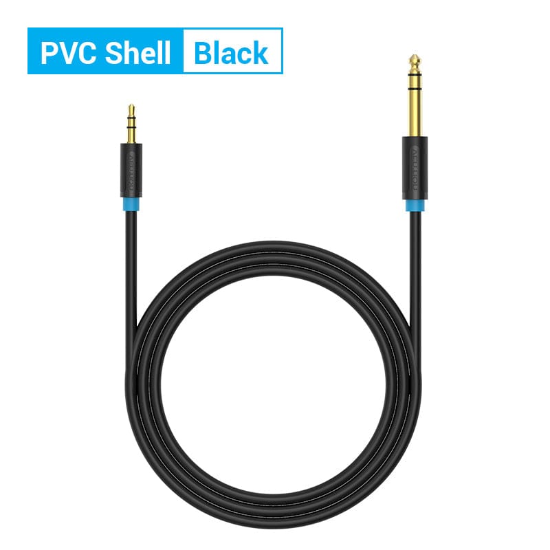 VENTION 速卖通 6.5 to 3.5 Jack Aux Cable Adapter for Speaker Guitar Amplifier TRS Audio Cable Jack 3.5mm to 6.5mm Audio Cable Auxiliar