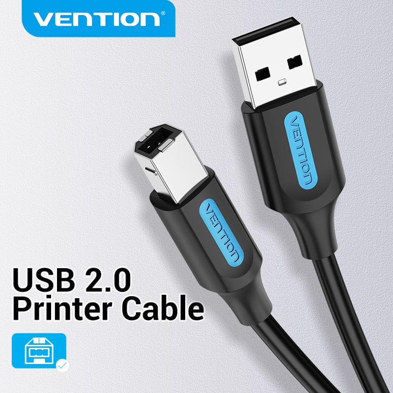 VENTION 速卖通 Vention USB Printer Cable USB 2.0 Type A Male To B Male Sync Data Scanner Printer Cable for ZJiang HP Canon Epson USB Printer