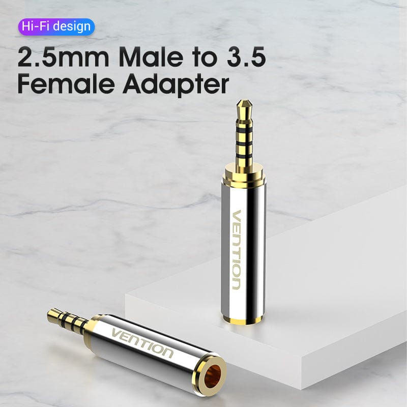 VENTION 2.5mm Male to 3.5mm Female Audio Adapter