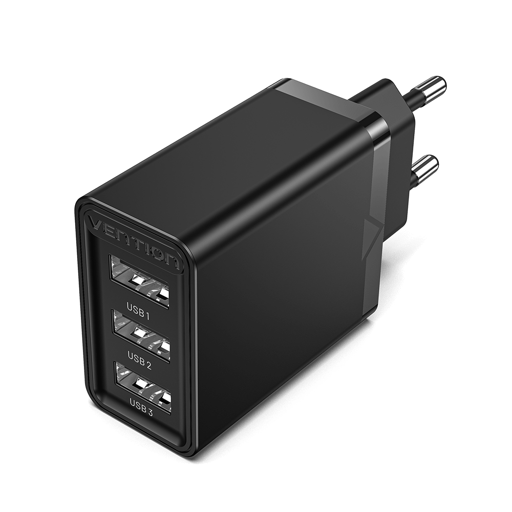 VENTION 3-port USB(A+A+A) Wall Charger(12W/12W/12W) EU