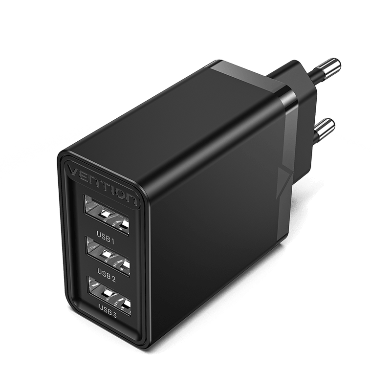 VENTION 3-port USB(A+A+A) Wall Charger(12W/12W/12W) EU