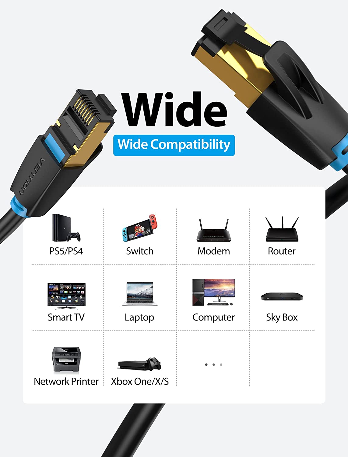 VENTION Cat.8 SFTP Patch Cable