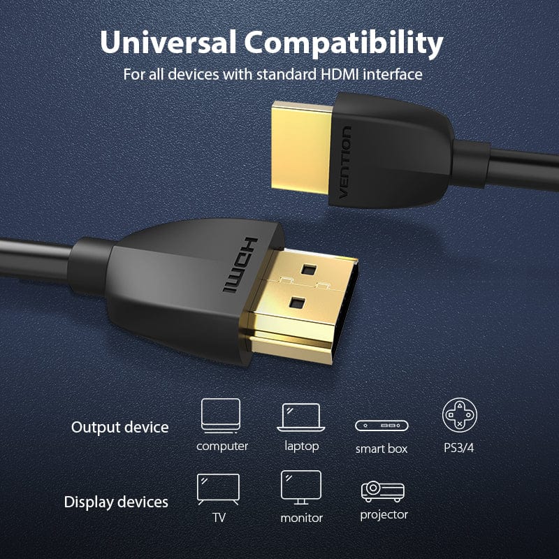 VENTION Portable HDMI Cable Black