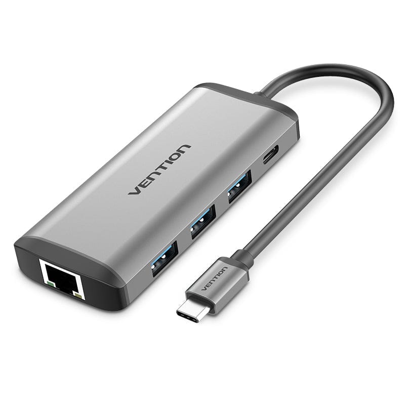 VENTION Type-C to HDMI/USB3.0*3/RJ45/TF/SD/PD Converter