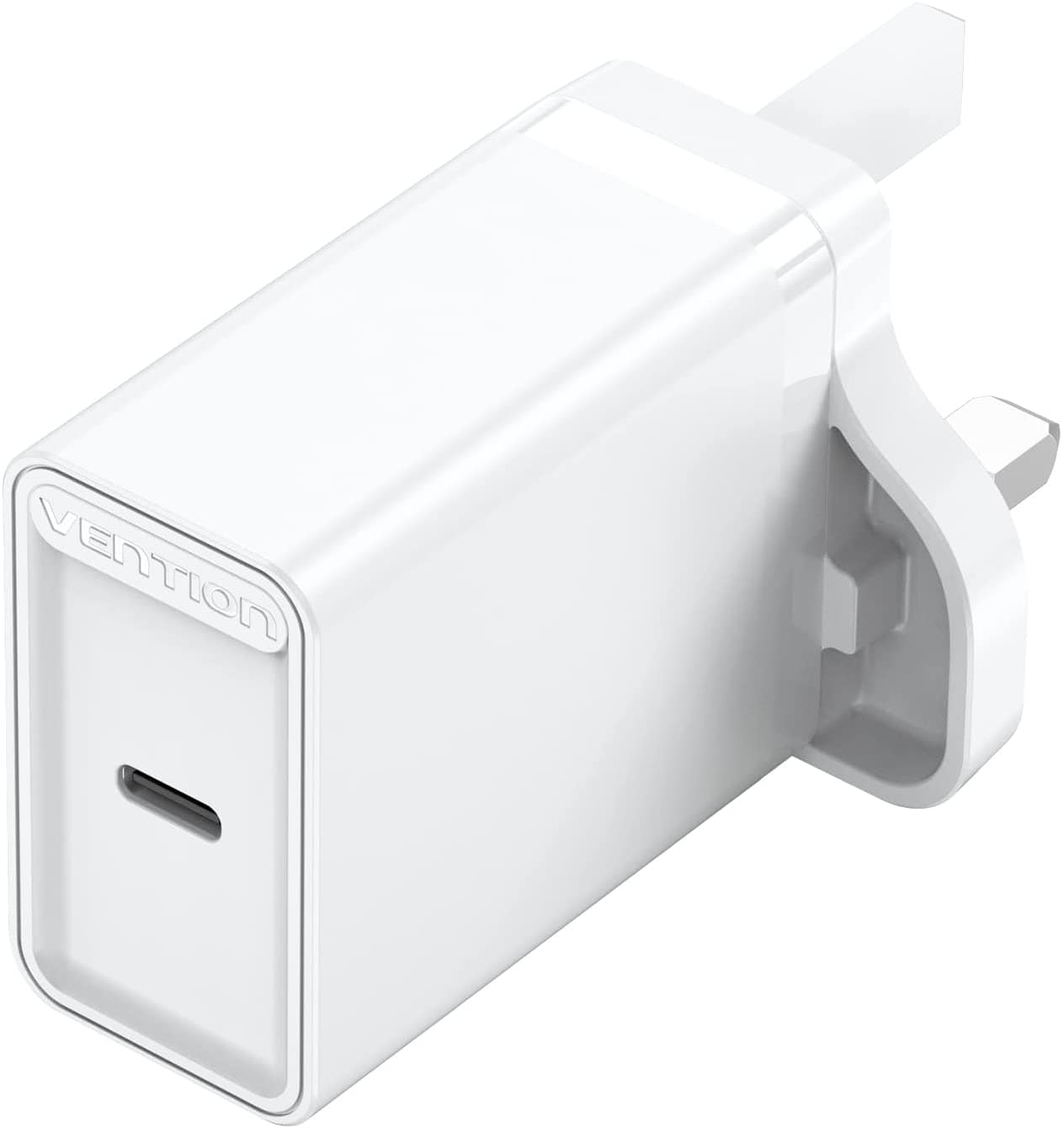 VENTION USB A+C Two-Port  USB(A+C) Wall Charger (18W/20W) UK-Plug White